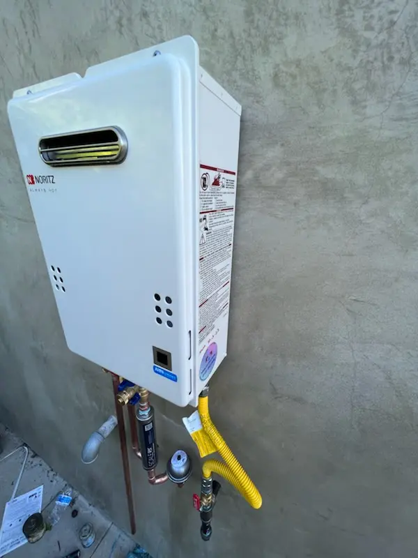 Tankless water heater installation for Castle Ford homes
